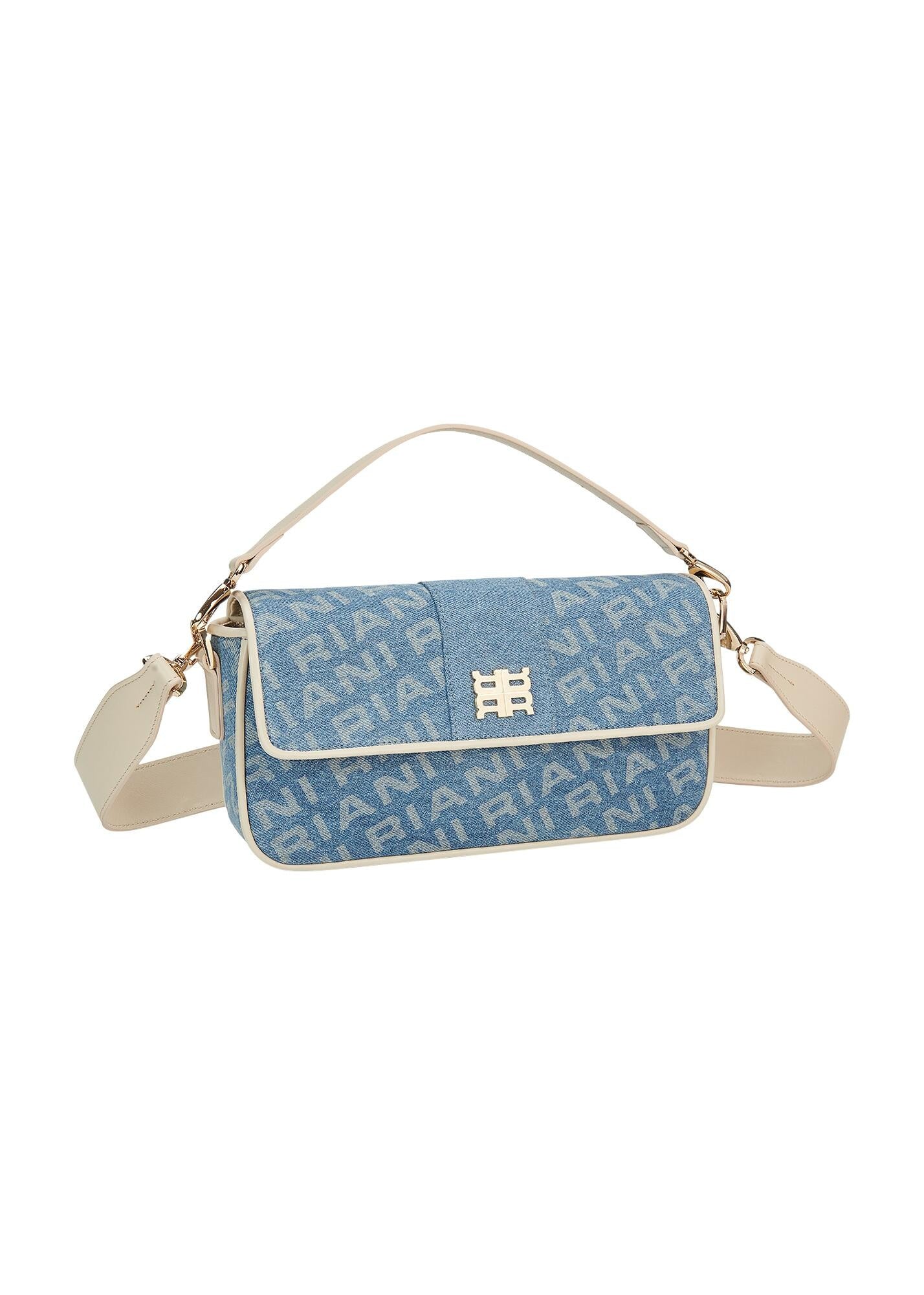 Tasche aus Denim-Jacquard - 430-horizon - Blau