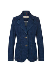 Blazer in Jeans-Optik - 448-authentic dark blue - Blau