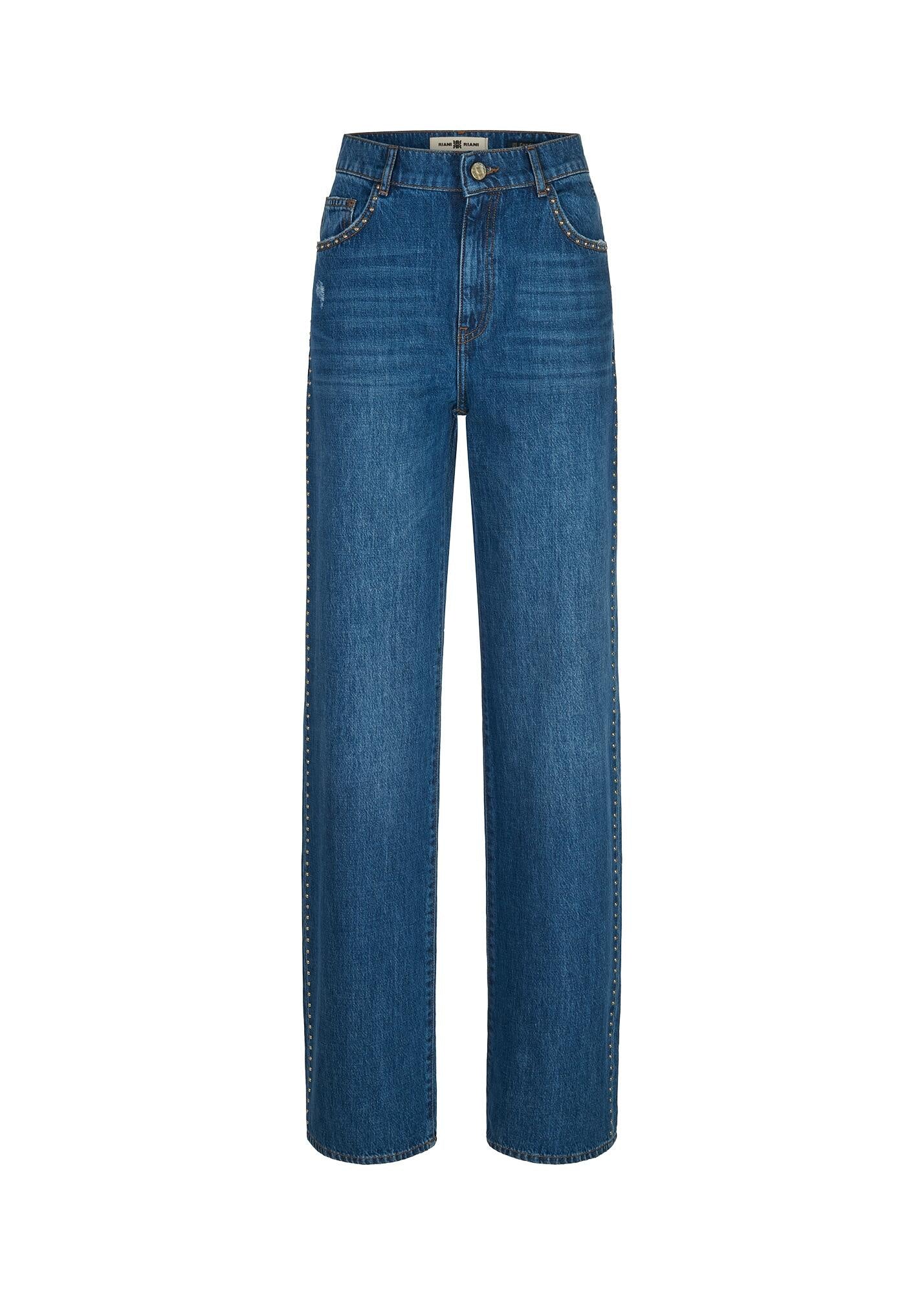 Jeans Wide Leg - 423-light authentic blue scrat - Blau