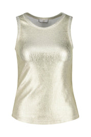 Geripptes Tanktop aus Baumwolle - 202-gold - Gold