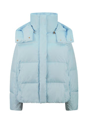 Winterjacke mit Kapuze - 407-stellar - Blau