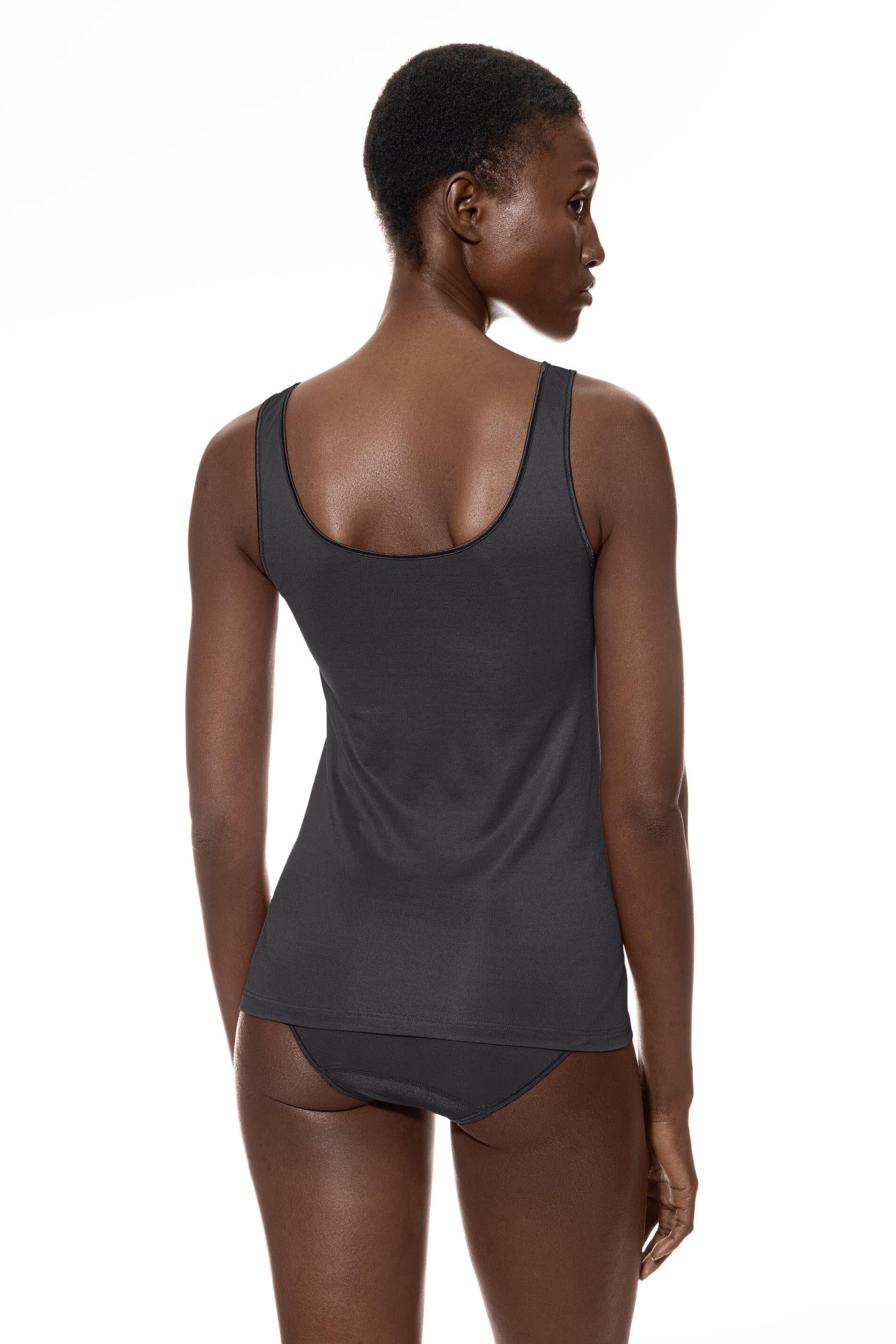 Unterhemd aus Viskosemix - 515-thunder grey - Grau