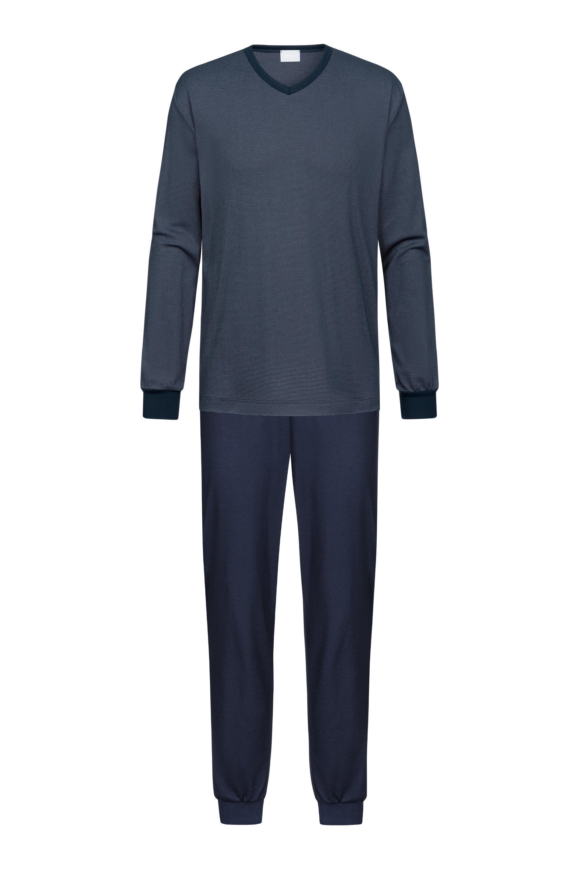 Schlafanzug aus Baumwollmix - 668-yacht blue - Blau
