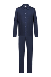 Schlafanzug aus Baumwolle - 668-yacht blue - Blau