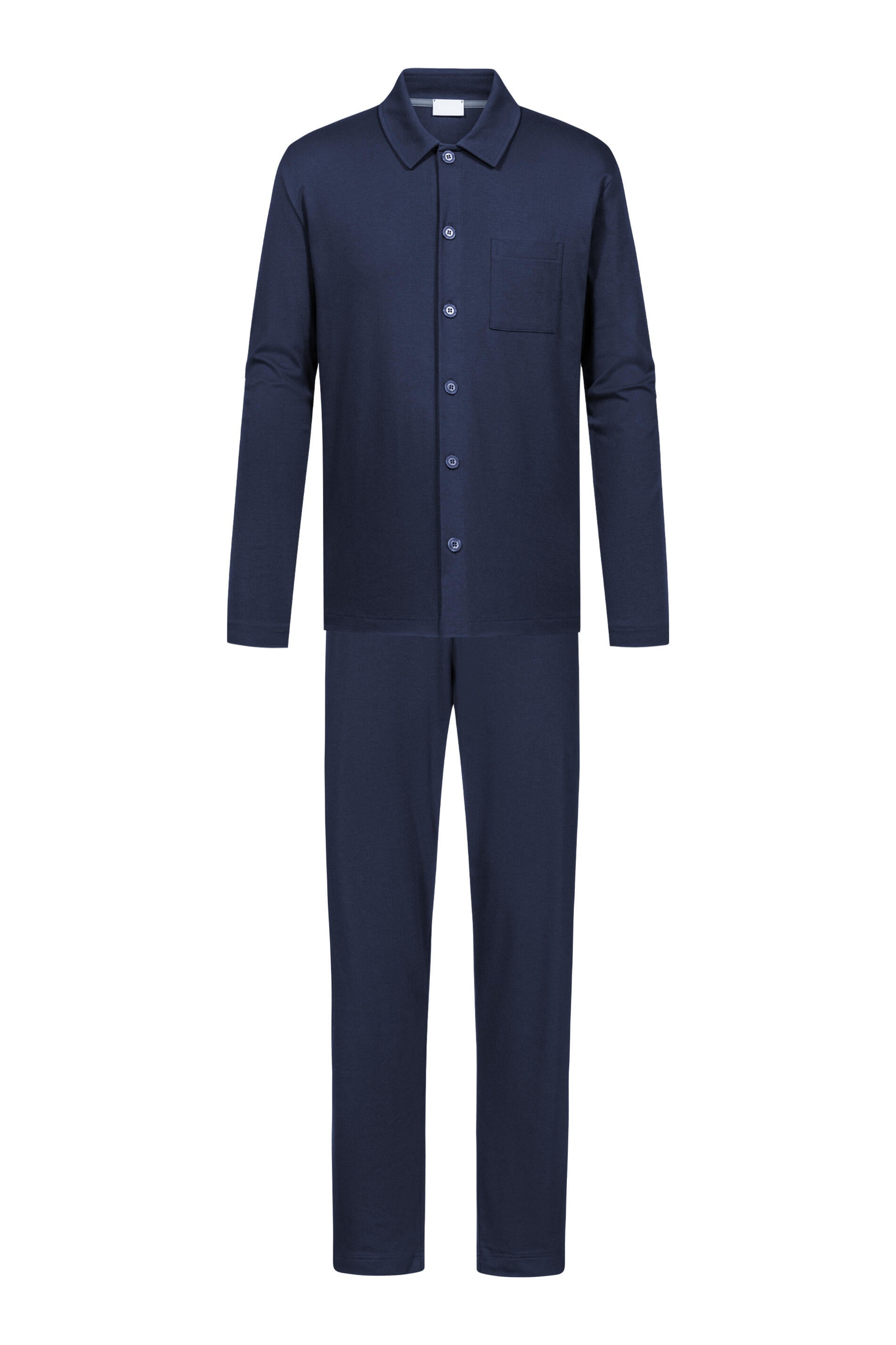 Schlafanzug aus Baumwolle - 668-yacht blue - Blau