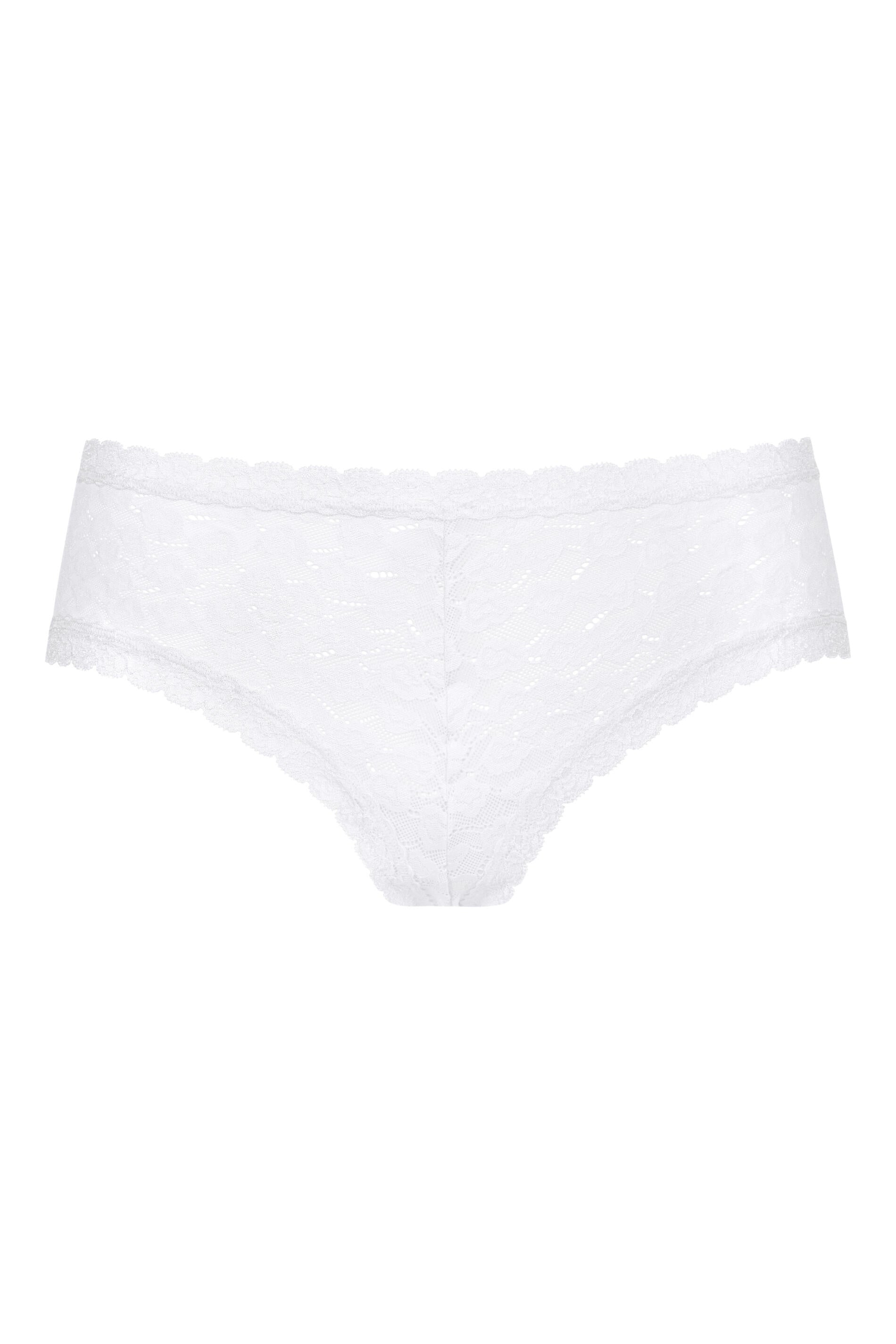 Hipster mit Spitze - 1-weiss - Weiß