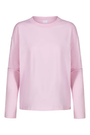 Langarmshirt aus Baumwolle - 1718-soft pink - Rosa