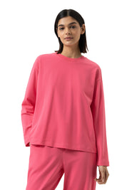 Langarmshirt aus Baumwolle - 1735-paradise pink - Pink