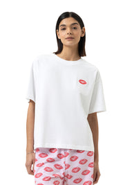 Schlafshirt aus Baumwolle - 1-weiss - Weiß