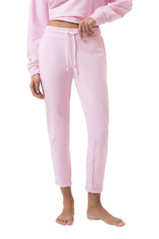 Schlafhose aus Baumwolle - 1718-soft pink - Rosa