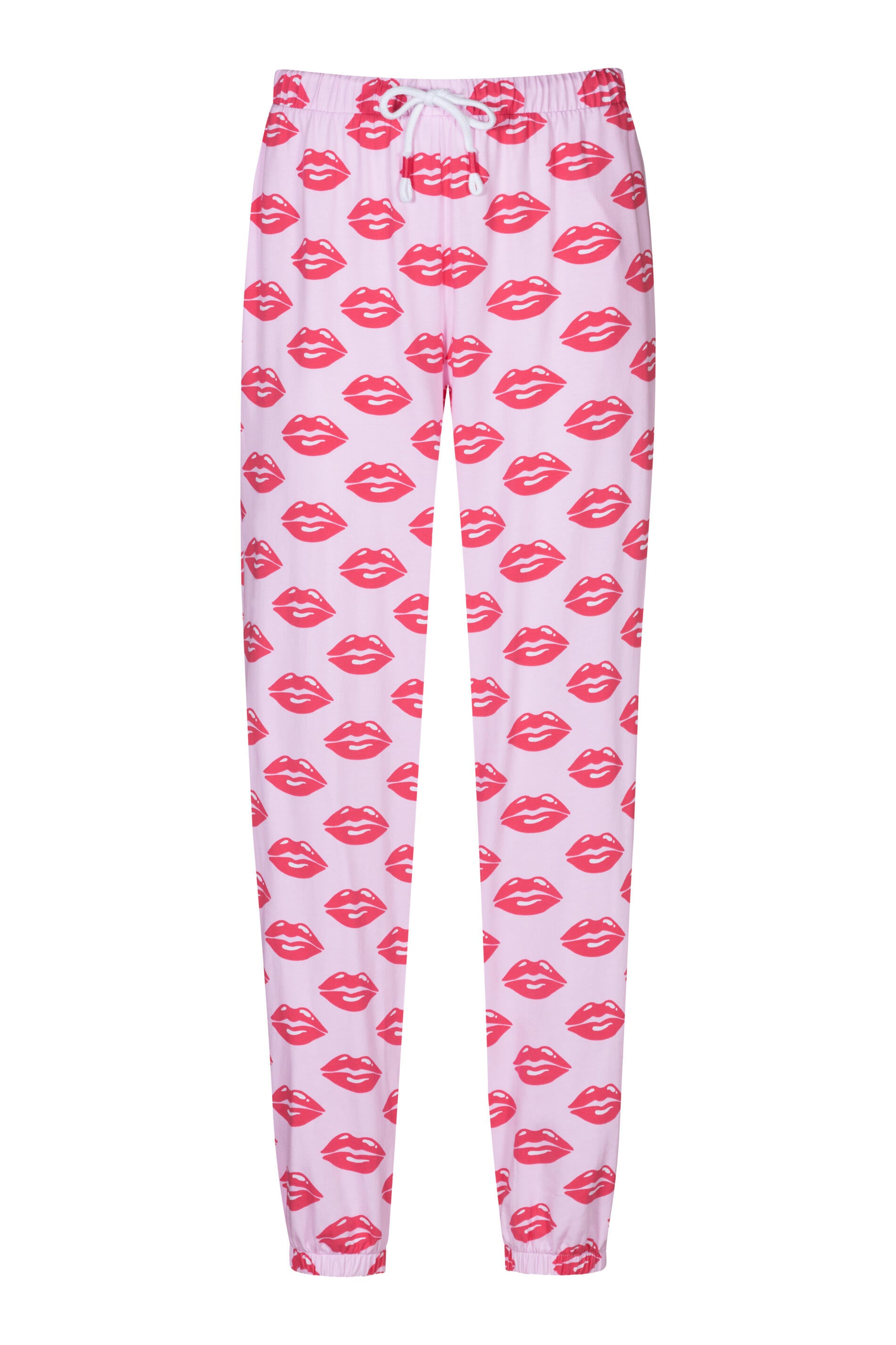 Schlafhose aus Baumwolle - 1718-soft pink - Rosa