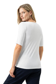 Blazer-T-Shirt - 1-weiss - Schwarz