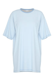 Schlafshirt gestreift - 1113-alice blue - Blau