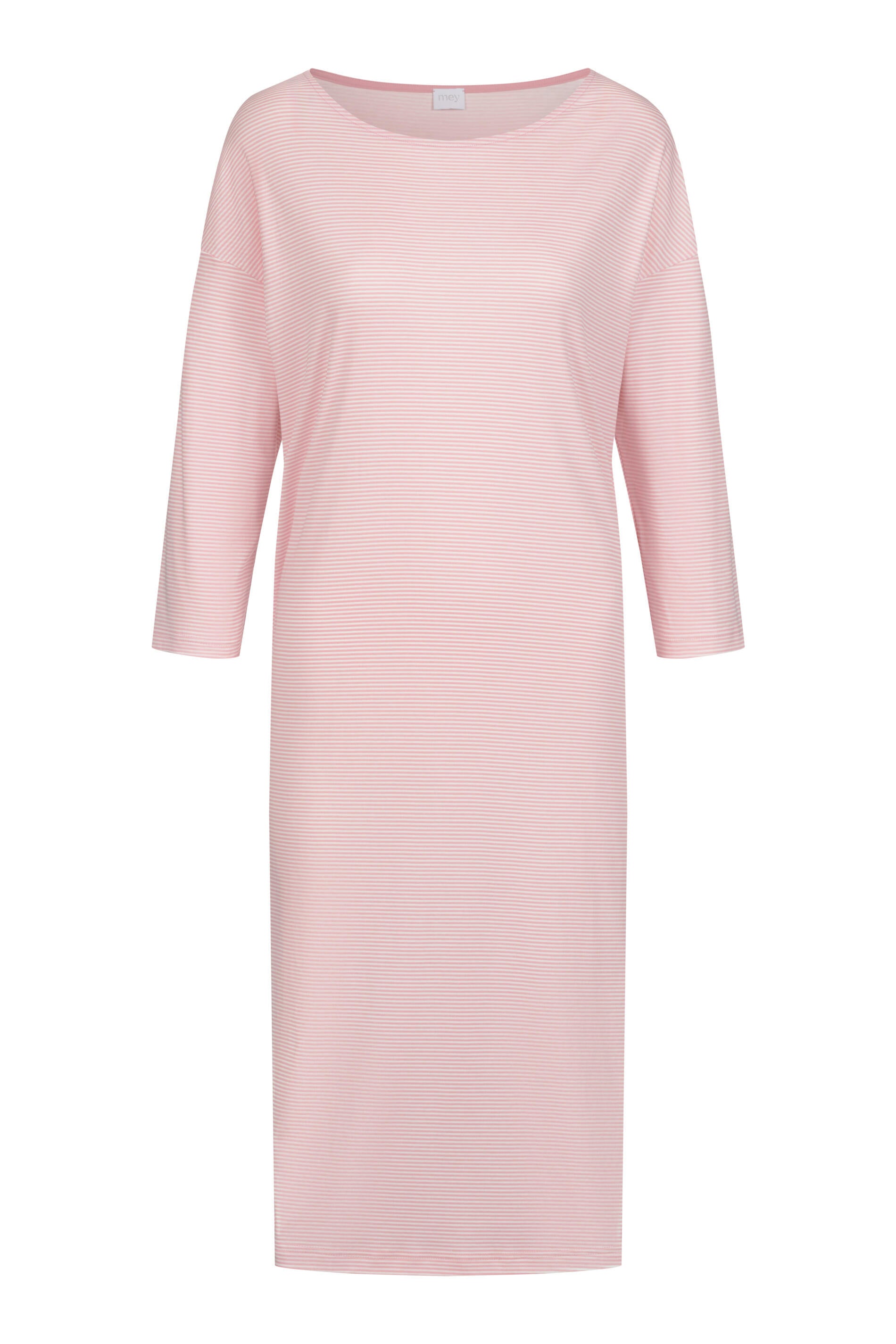 Nachthemd gestreift - 1114-bridal rose - Rosa