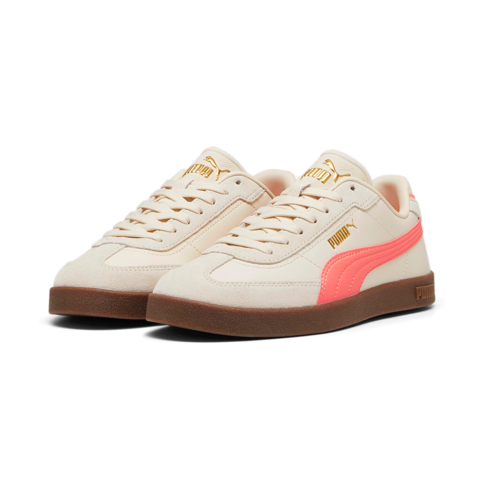 Sneaker Puma Club 2 Era - 010-Alpine Snow-Fluro Peach Pe - Beige