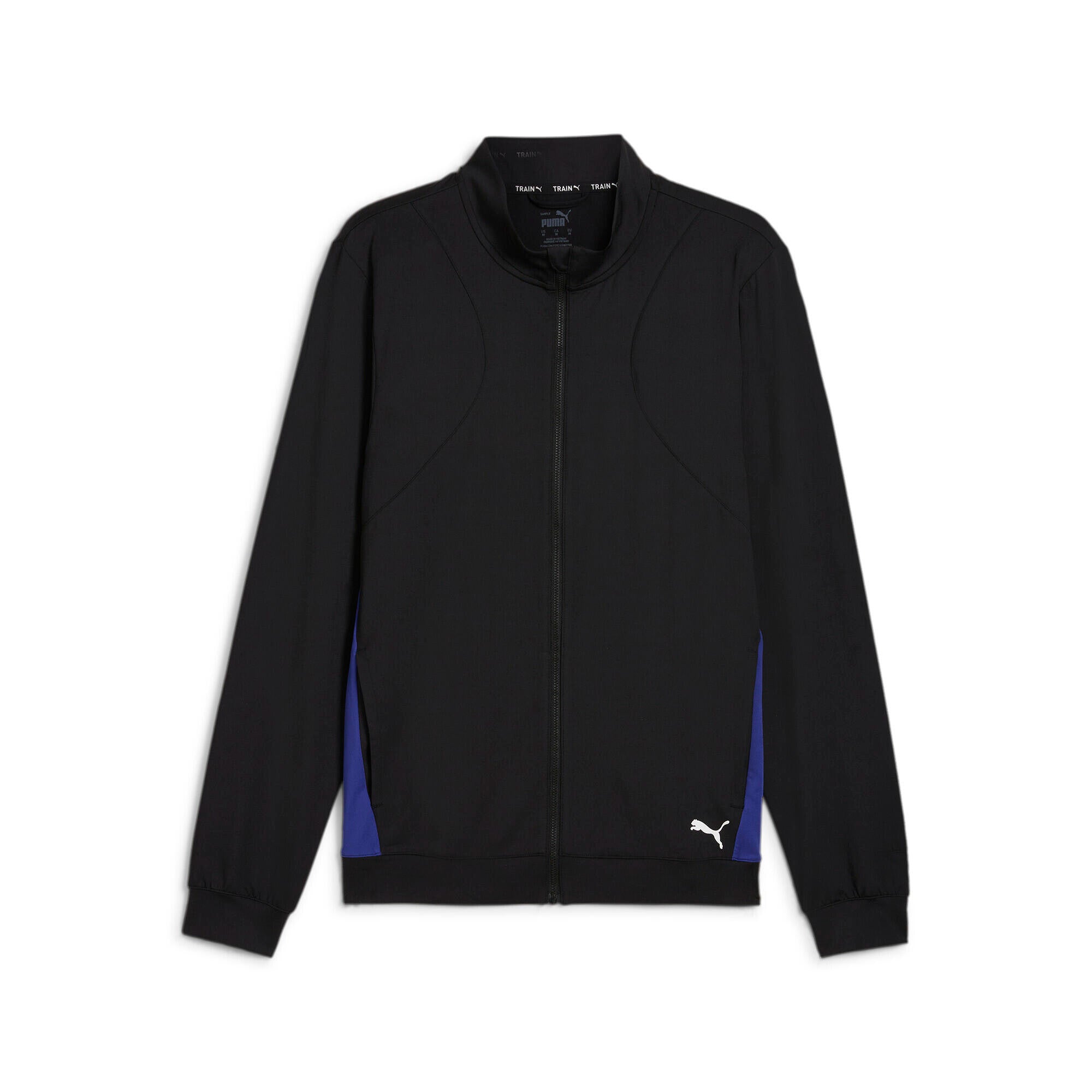 Trainingsjacke mit Stehkragen - 051-PUMA Black-Lapis Lazuli - Schwarz