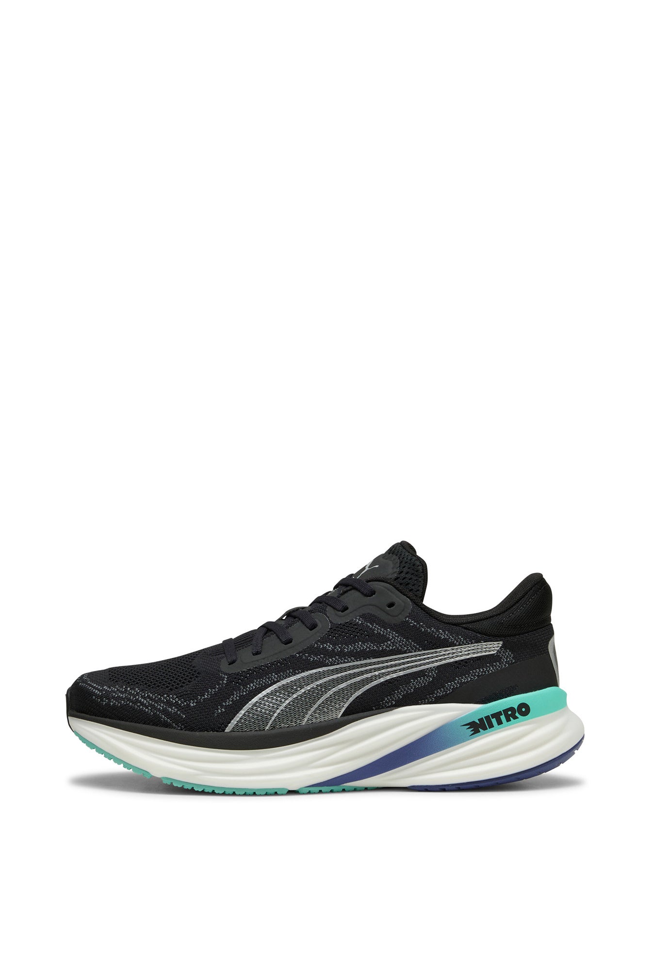 Laufschuhe MAGNIFY NITRO 2 - 018-PUMA Black-Aquatic-Blue Cr - Schwarz