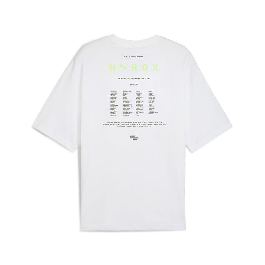 T-Shirt HYROX oversized - 002-PUMA White - Weiß