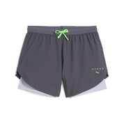 Funktionsshorts HYROX 2in1 - 069-Galactic Gray - Grau