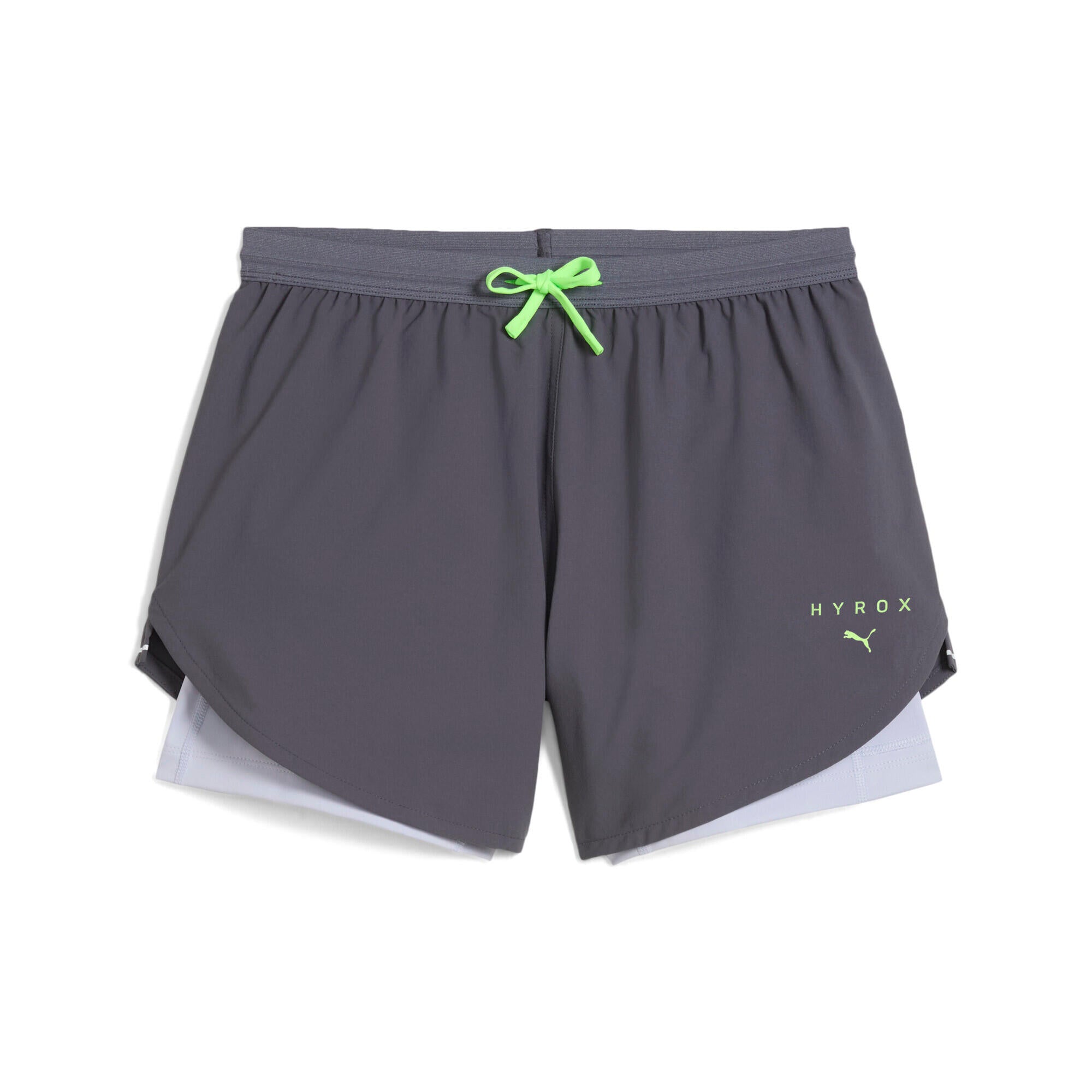 Funktionsshorts HYROX 2in1 - 069-Galactic Gray - Grau