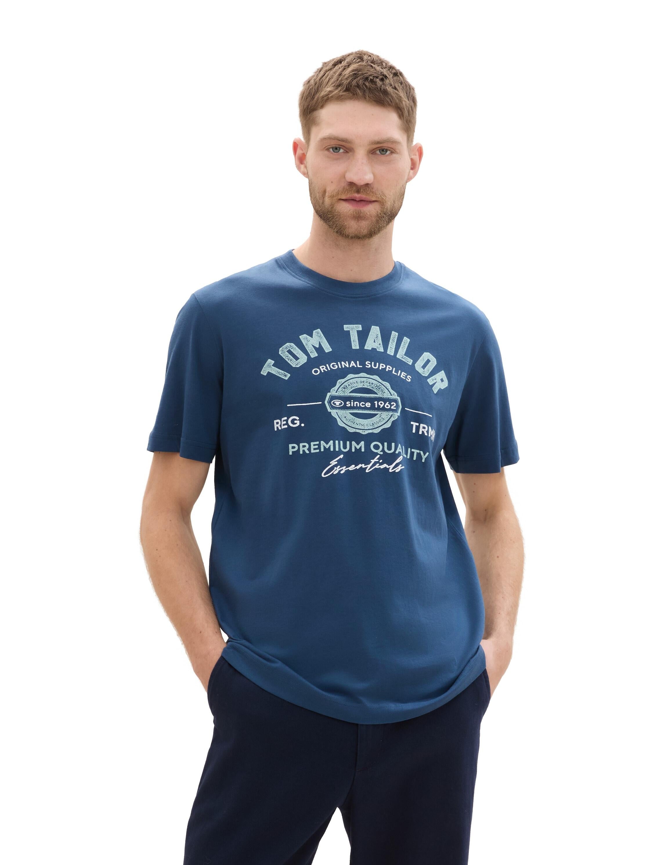 T-Shirt mit Logoprint - 26779-nighttime blue - Blau