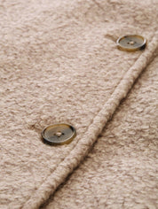 Bouclé-Jacke mit Steppeinsatz - 38230-boucle beige melange - Beige