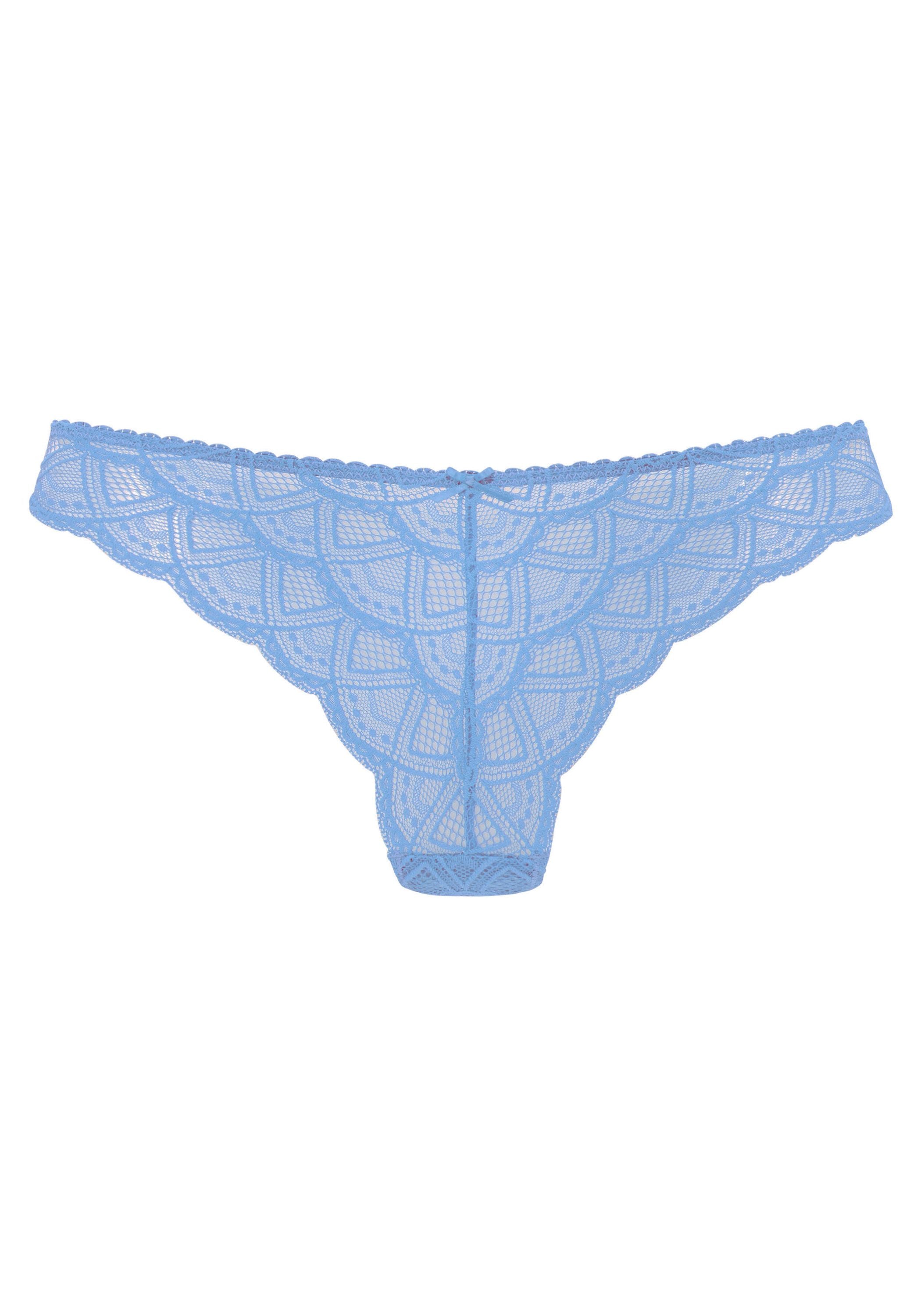 String mit Spitze - 18-lightblue - Blau