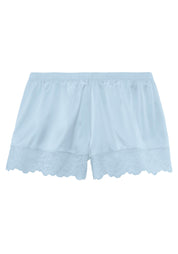 Schlafshorts aus Seidenmix - 17-light blue - Blau