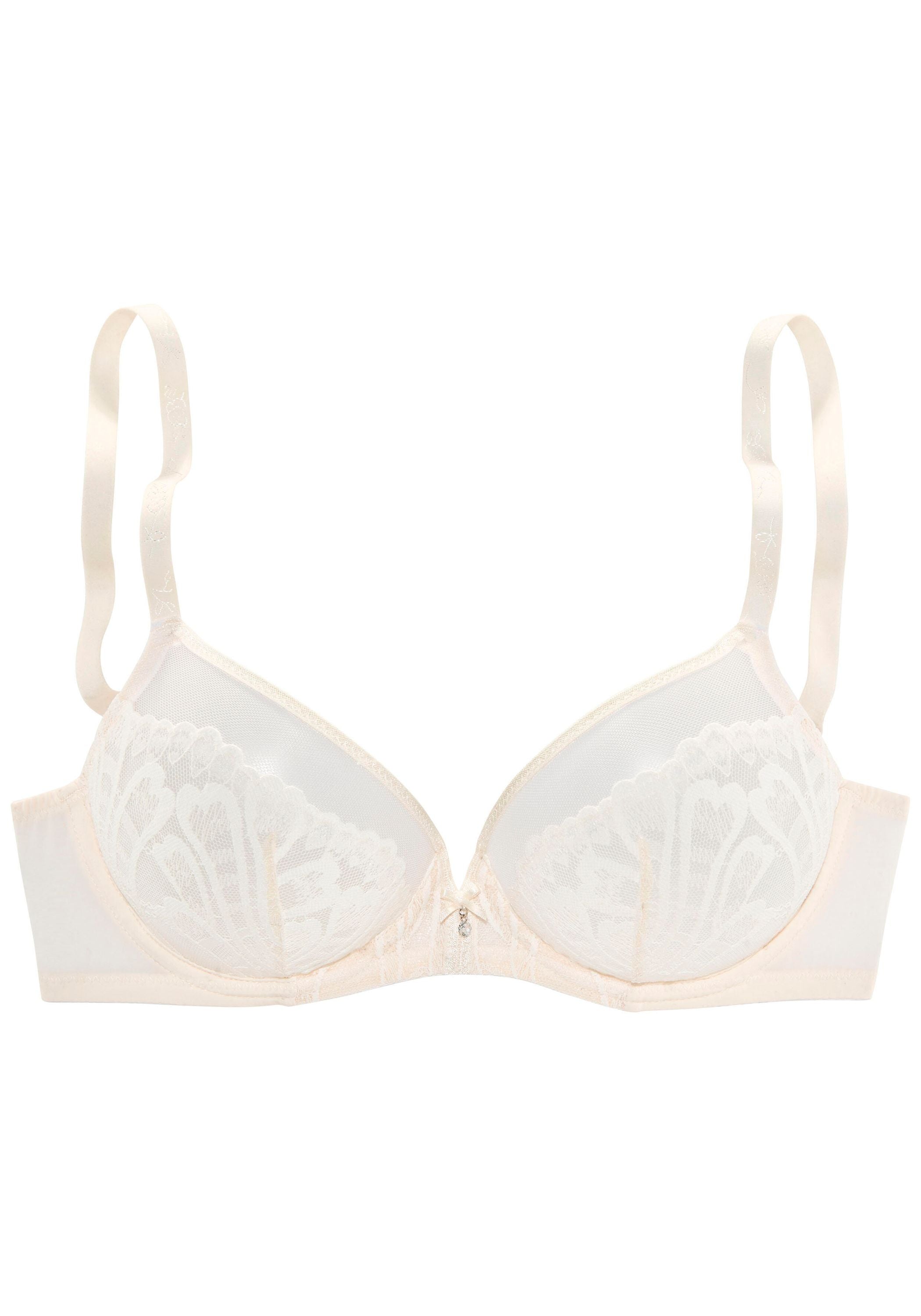 Bügel-BH mit Spitze - 10094-champagne - Rosa