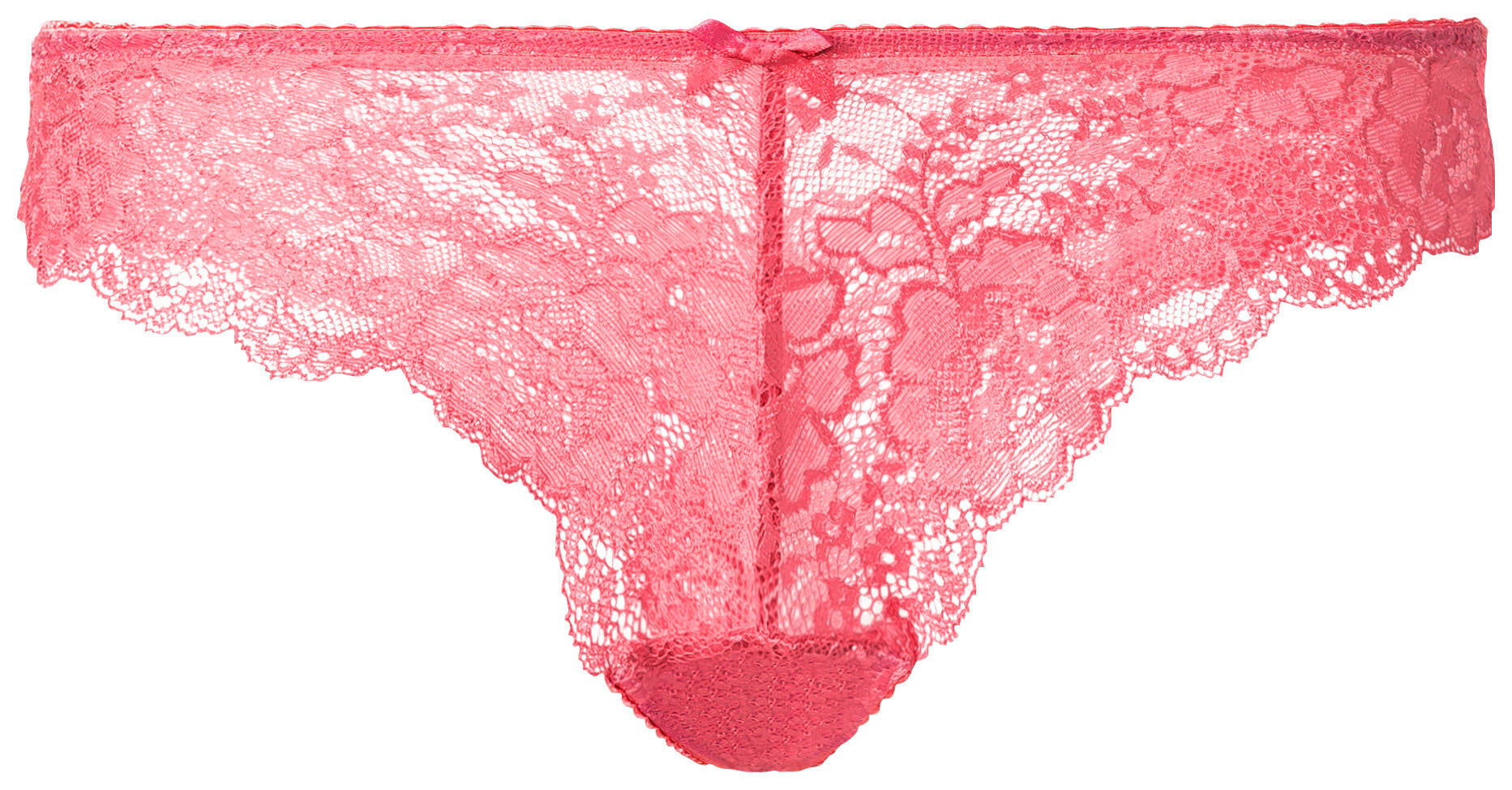 Tanga mit Spitze - 24011-hot pink - Pink