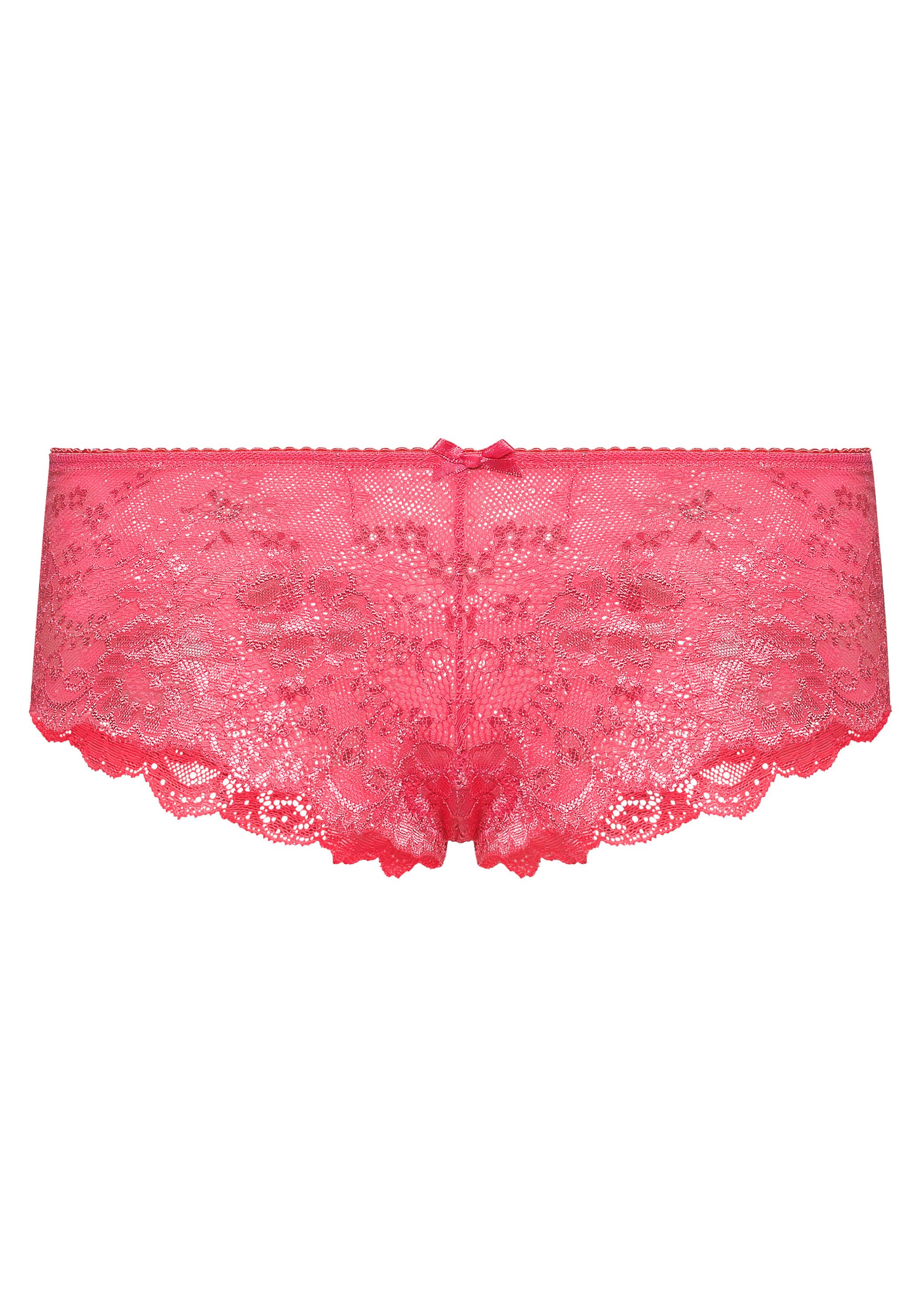 Hipster mit Spitze - 24011-hot pink - Pink