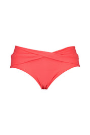 Bikini-Slip mit Umschlag - 4513-coral - Pink