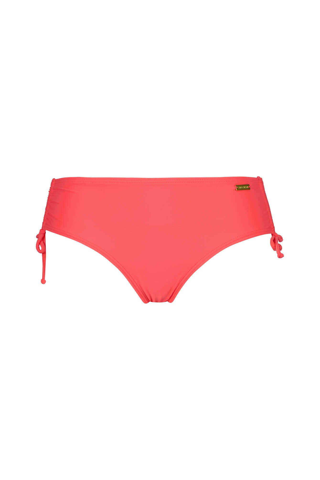 Bikini-Slip mit Raffung - 4513-coral - Pink