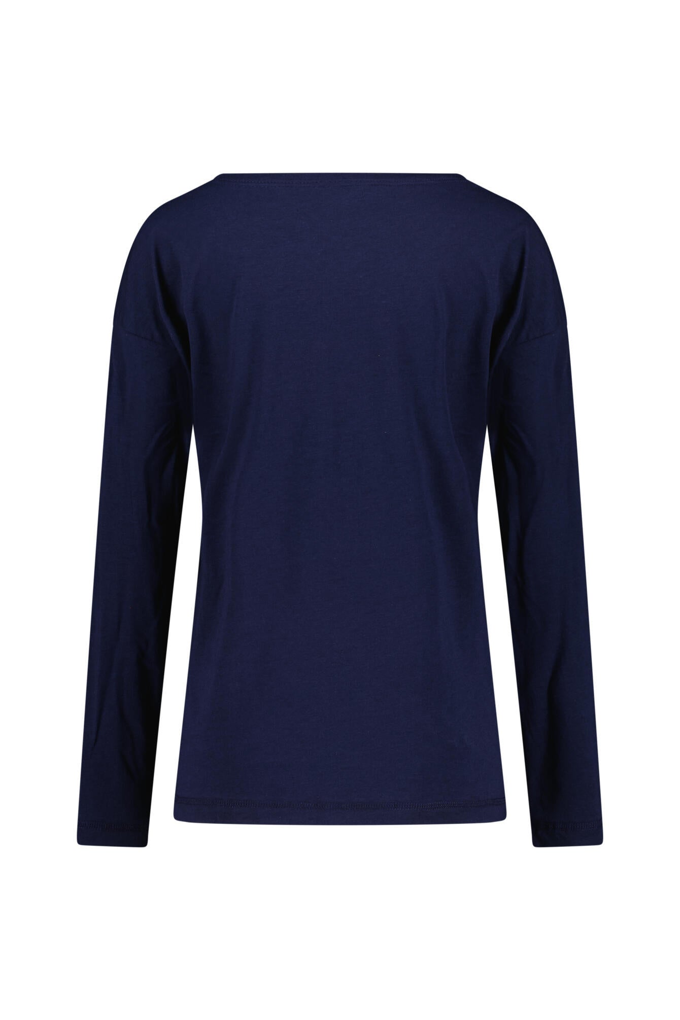 Schlaflangarmshirt COZY DREAMS mit Print - 24-navy - Blau