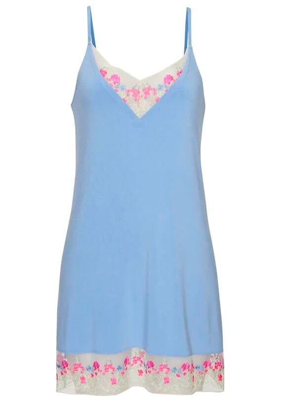 Negligé aus Viskose - 28560-vista blue - Blau