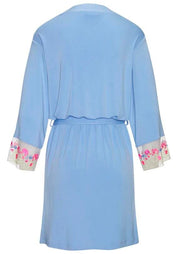 Kimono aus Viskose - 28560-vista blue - Blau