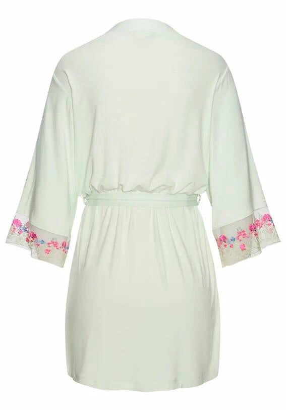 Kimono aus Viskose - 4817-aqua - Grün