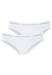 Bikinislip "mit softem Logobund" - 1335-2x white - Weiß