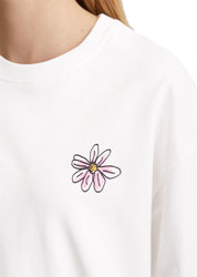 Sweatshirt Oversized Fit aus Baumwolle - 1183-Silky White - Weiß