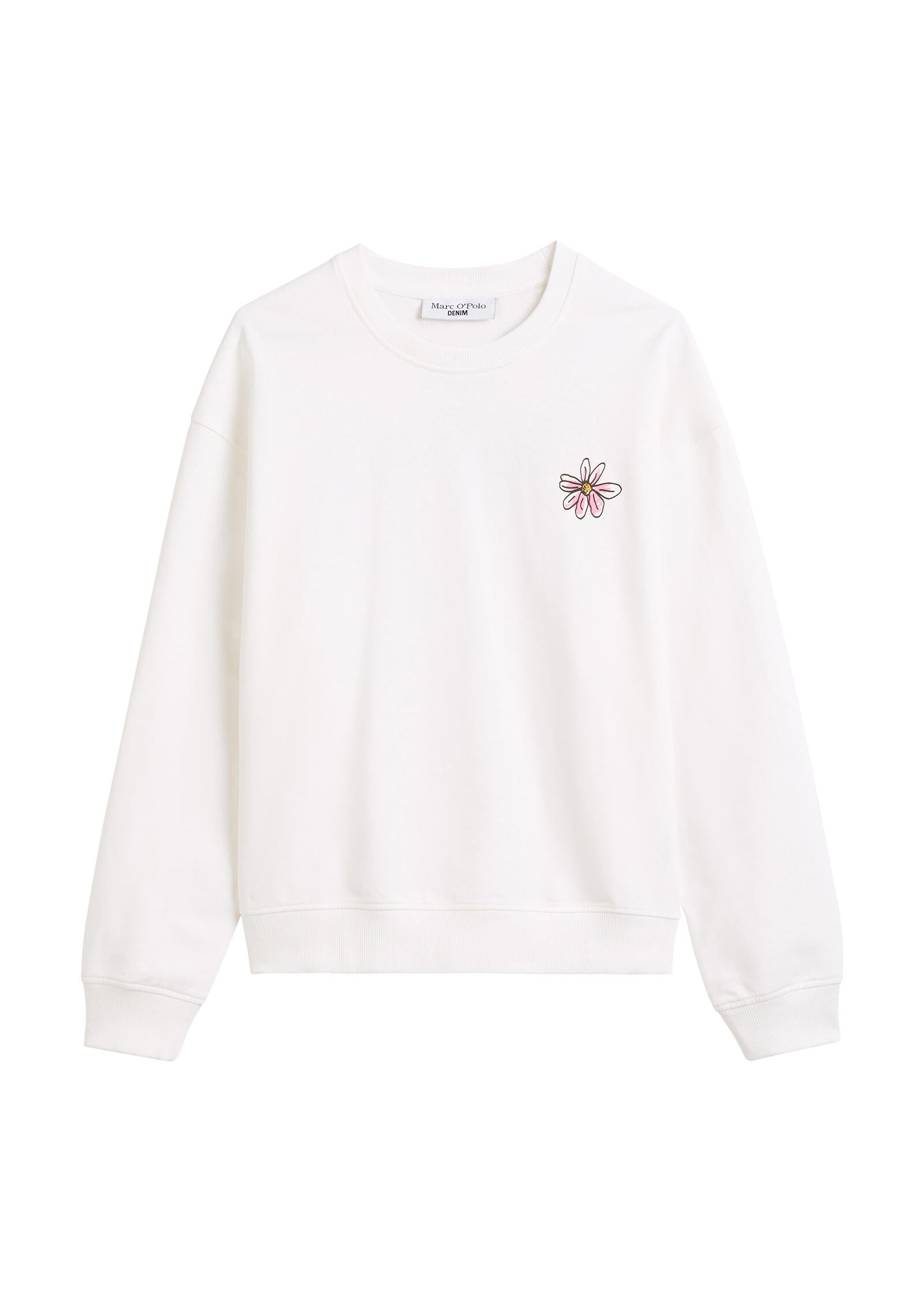 Sweatshirt Oversized Fit aus Baumwolle - 1183-Silky White - Weiß