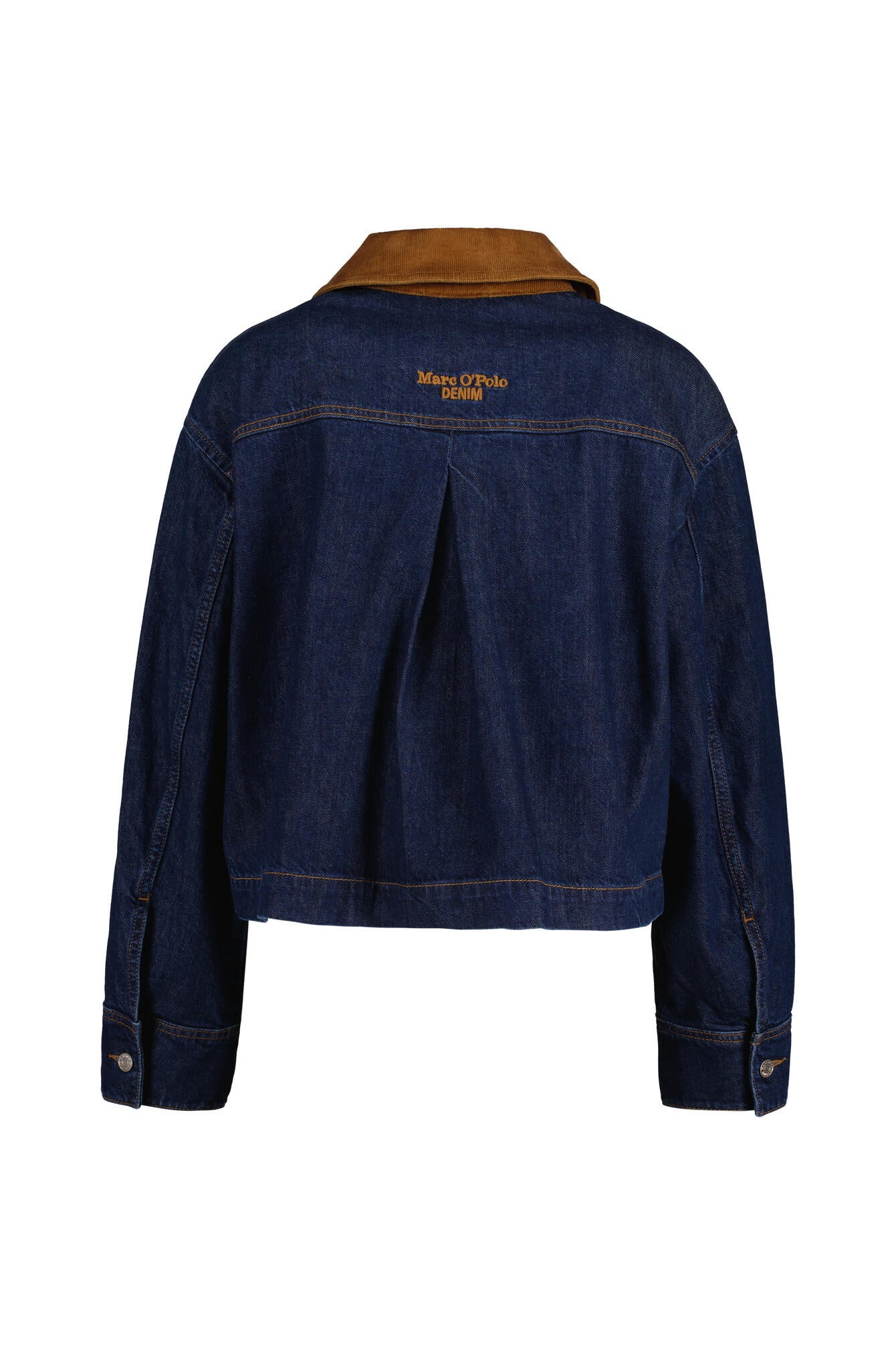 Jeansjacke mit Cord-Kragen - 4460-Dark Blue_Multi_21 - Blau