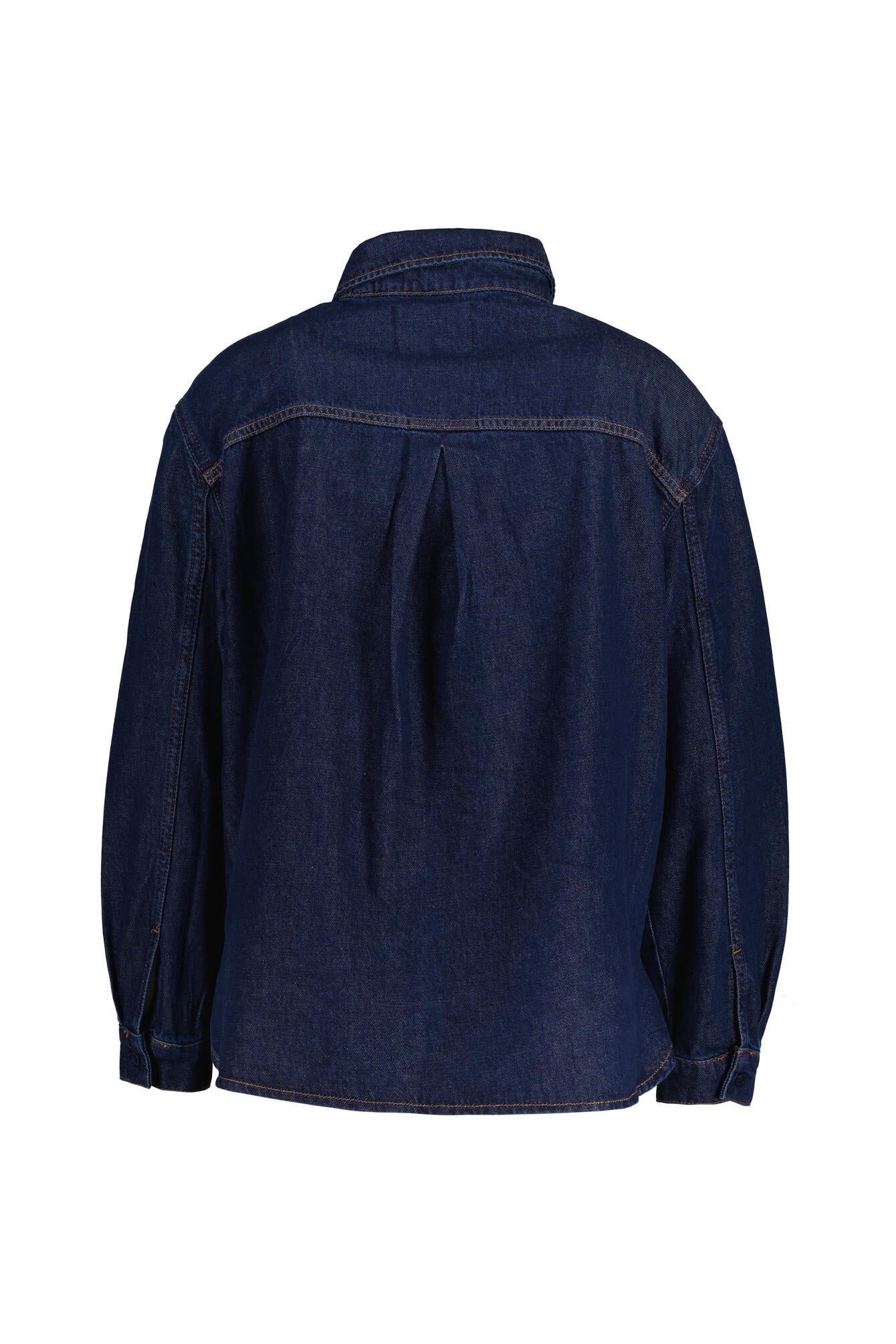 Jeansbluse aus Baumwolle - 4460-Dark Blue_Multi_21 - Blau