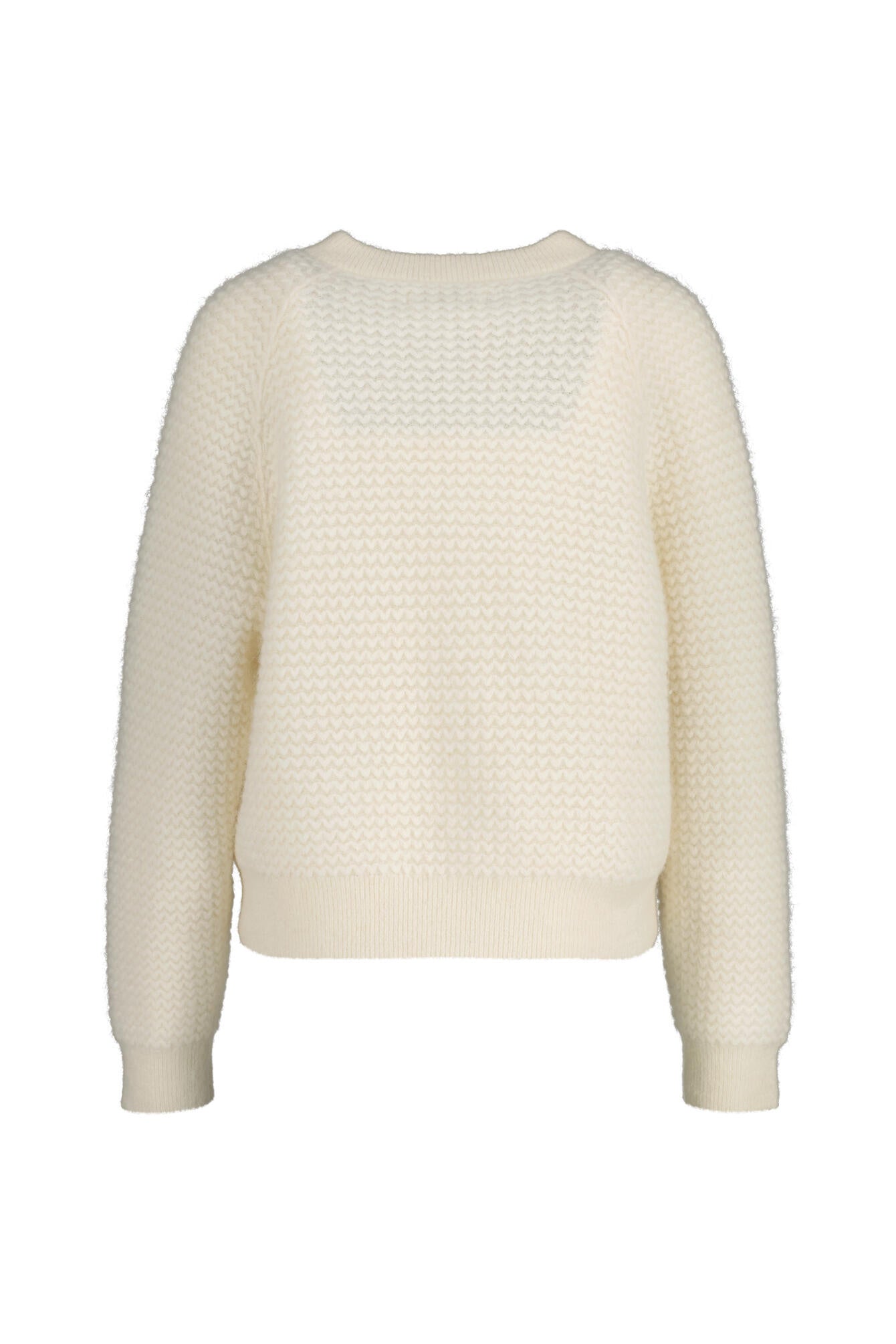 Strickpullover aus Wolle - 1171-White Blush - Creme