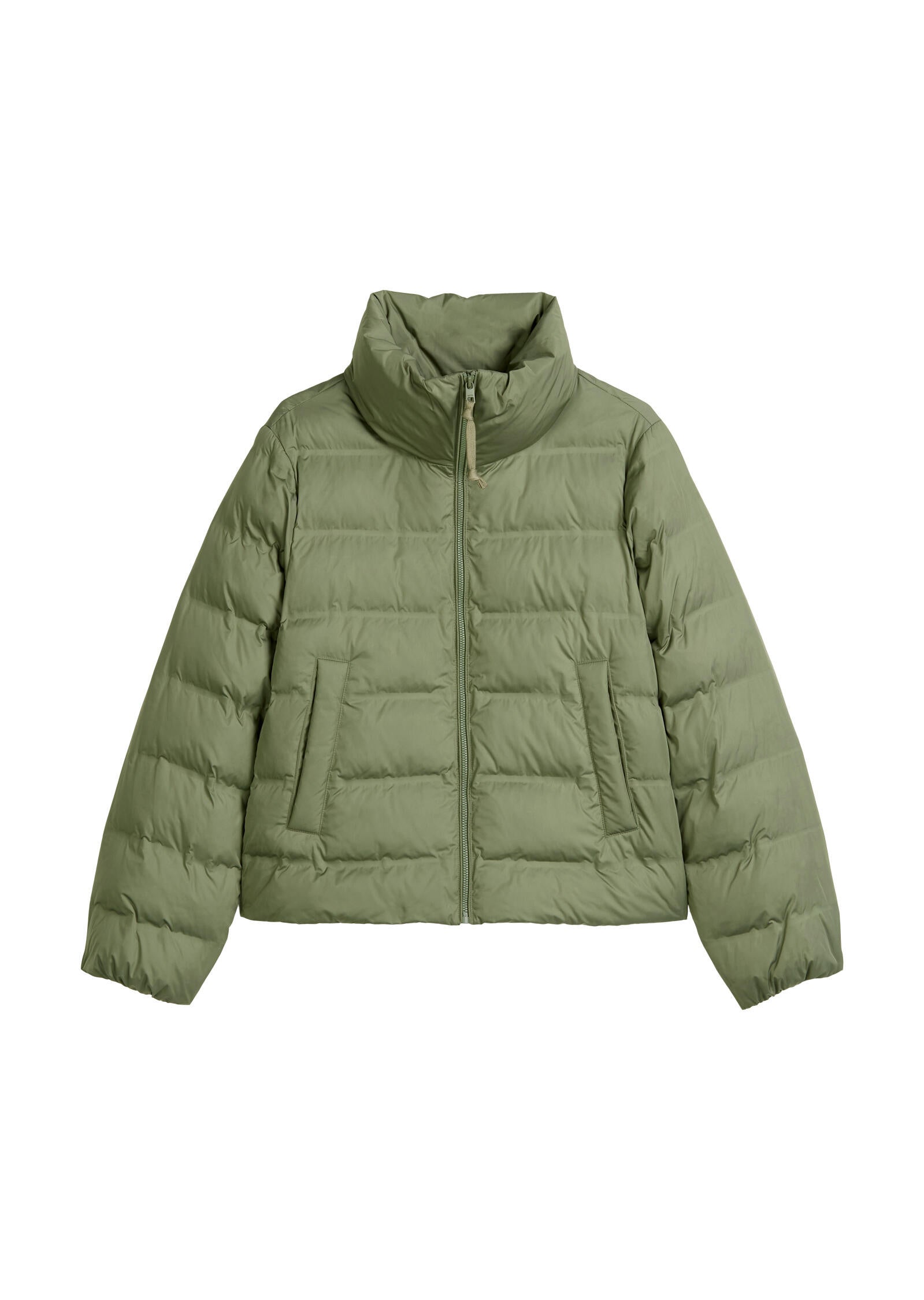 Pufferjacke mit Stehkragen Regular Fit - 3255-Desert Sage - Grün