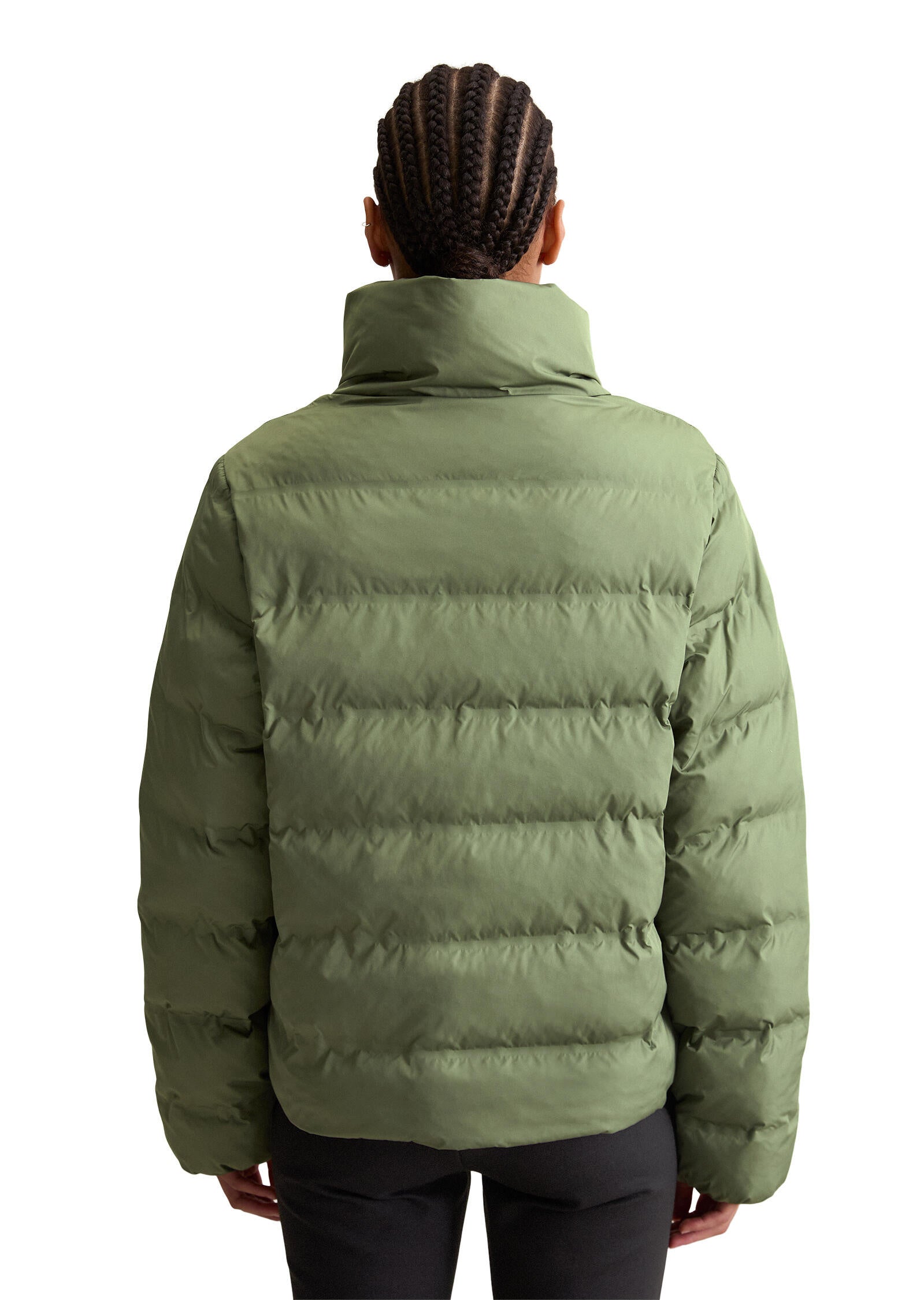 Pufferjacke mit Stehkragen Regular Fit - 3255-Desert Sage - Grün