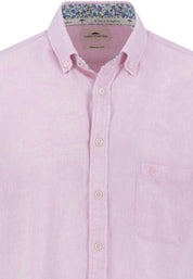 Leinenhemd Regular Fit - 463-light peony - Rosa