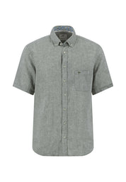 Leinenhemd Regular Fit - 729-olive - Grün