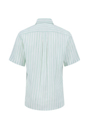Leinenhemd gestreift Regular Fit - 735-minty green - Grün