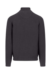 Strickpullover mit Rollkragen - 998-charcoal - Grau