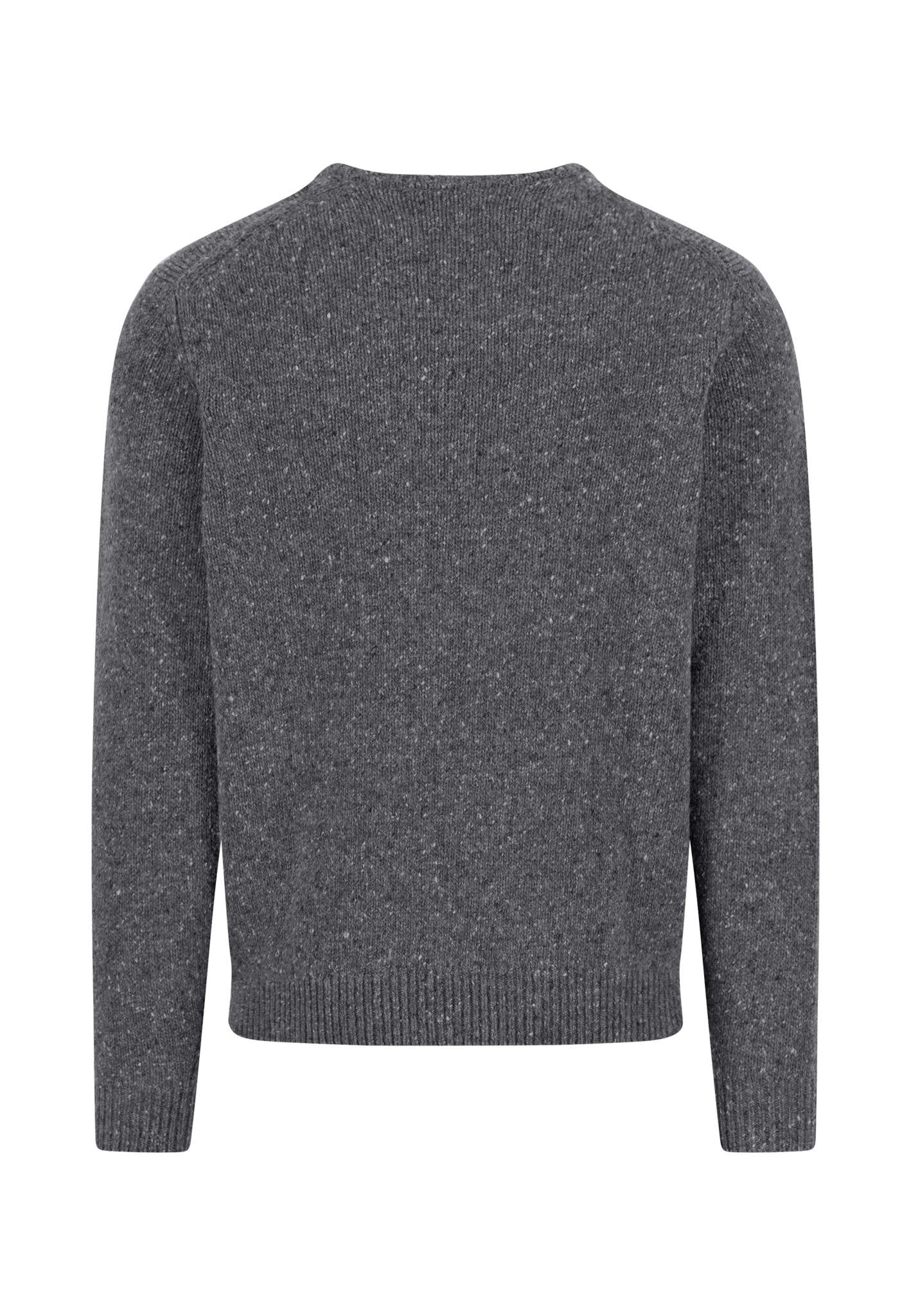 Strickpullover aus Wollmix - 936-steel - Grau